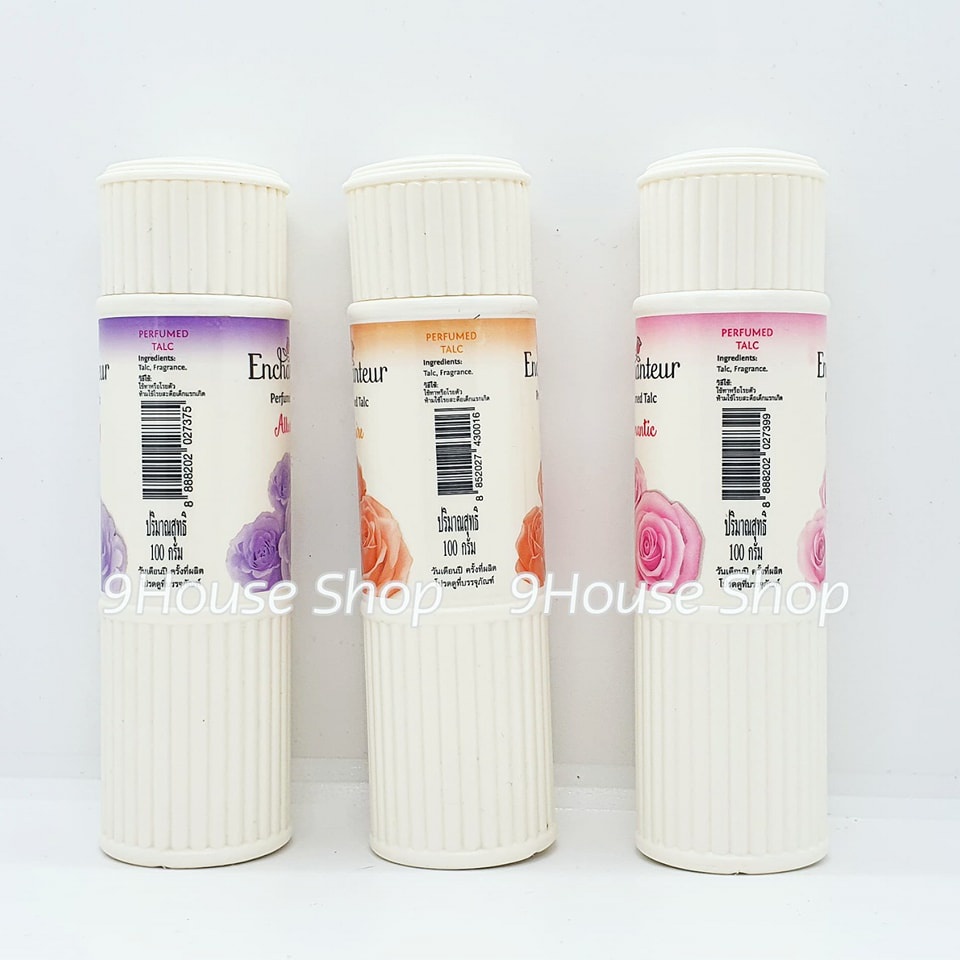01 Chai Phấn Thơm Hương Nước Hoa ENCHANTEUR PERFUMED TALC THÁI LAN 100GRAM