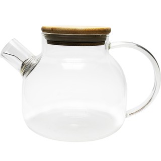 Bình thủy tinh pha trà có nắp gỗ 700ml, 1000ml