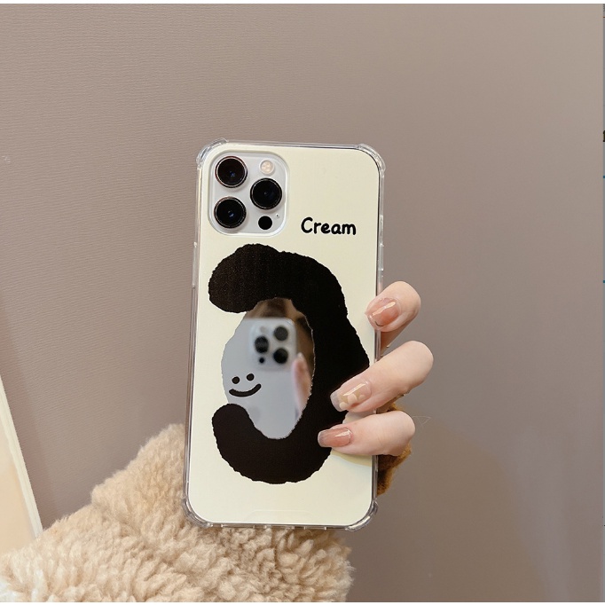 Ốp lưng iphone Gương Cream 6/6plus/6s/6splus/7/7plus/8/8plus/x/xr/xs/11/12/13/pro/max/plus/promax-jerry shop