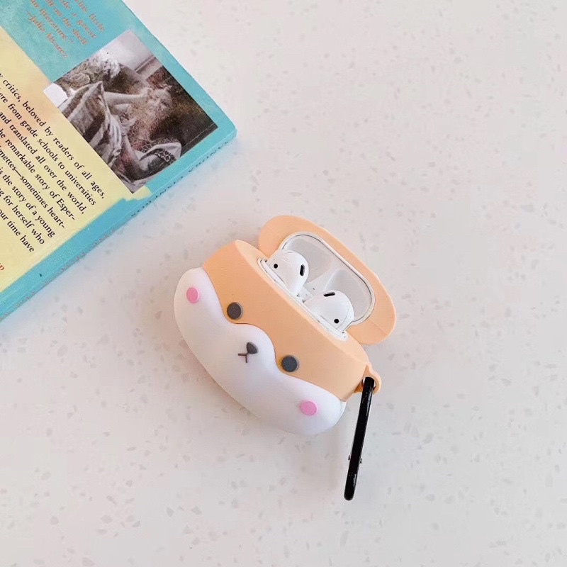 Vỏ Bảo Vệ Hộp Sạc Tai Nghe Airpods 1/Airpods 2/Airpods Pro Shiba