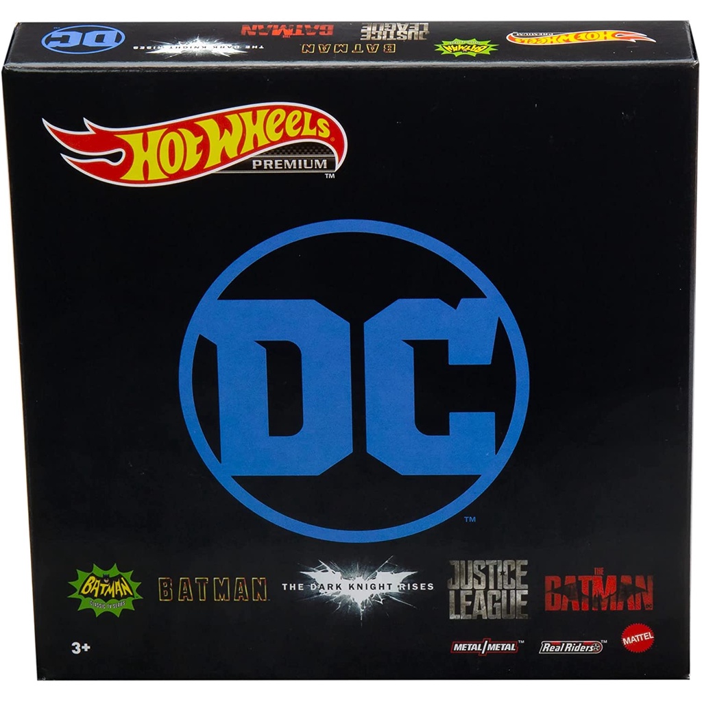 Bộ 5 Xe mô hình Hot Wheels 1/64 Premium Box - Batman