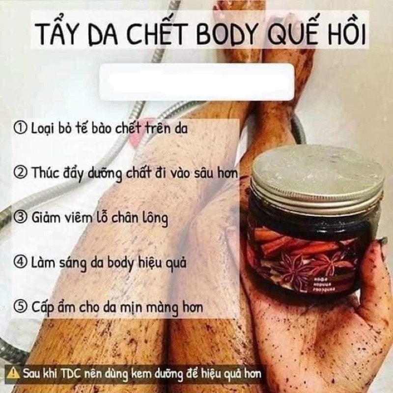 Tẩy Tế Bào Chết Body Săn Chắc Và Giảm Mụn Cơ Thể Exclusive Cosmetics Gel Scrub Quế Hồi Và Cà Phê 380g