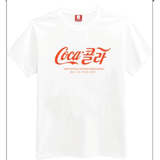 Áo thun nam nữ Kpop logo Coca 콜라 (phiên bản đặt biệt Mỹ-Triều)