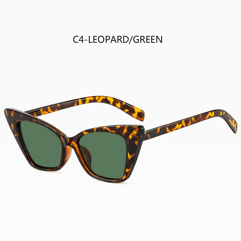 Kính mát mắt mèo gọng kim loại phong cách Retro Âu Mỹ thời trang 2020