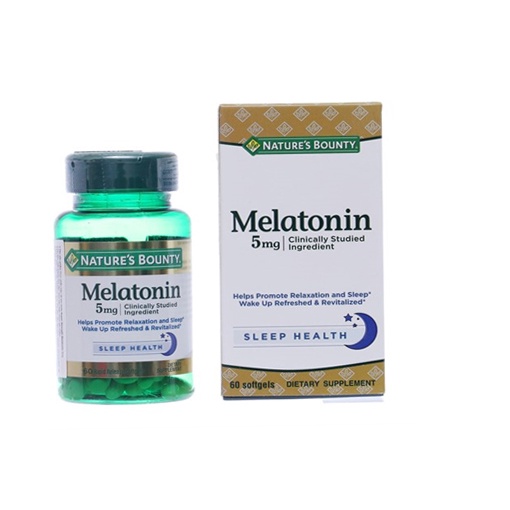 ĐIỀU HOÀ GIẤC NGỦ MELATONIN NATURE’S BOUNTY của Mỹ