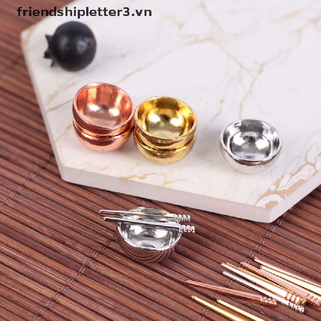 1 Bộ Cốc Và Đũa mini Cho Búp Bê