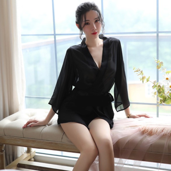 Áo Ngủ Nữ❤️FREESHIP❤️ [Giảm 5K nhập mã DONG5] Áo Ngủ Nữ Voan + Tặng Quần Chip A07 | BigBuy360 - bigbuy360.vn