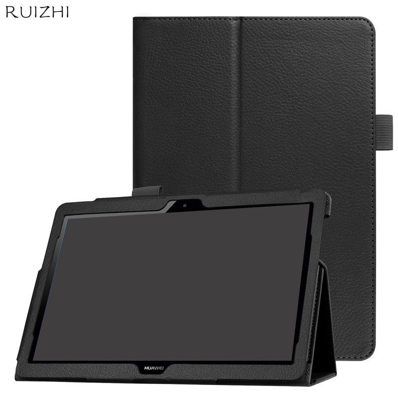 Bao da máy tính bảng PU tích hợp giá đỡ cho Huawei mediapad t5 10 AGS2-W09/L09/L03/W19 10.1 inch mediapad t5