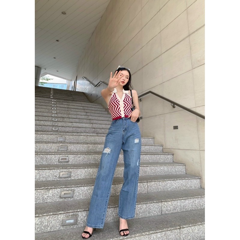 Quần JINO JEANS VÀ ÁO SEXY CROPTOP items cá tính và sành điều ( bán tách lẻ từng sản phẩm )