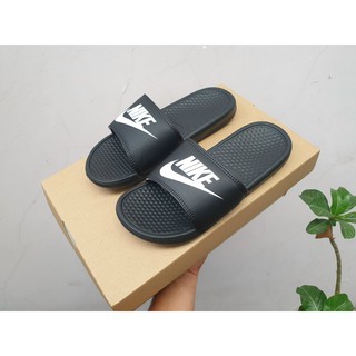 Dép quai ngang Nike họa tiết và chữ thời trang tặng kèm hộp