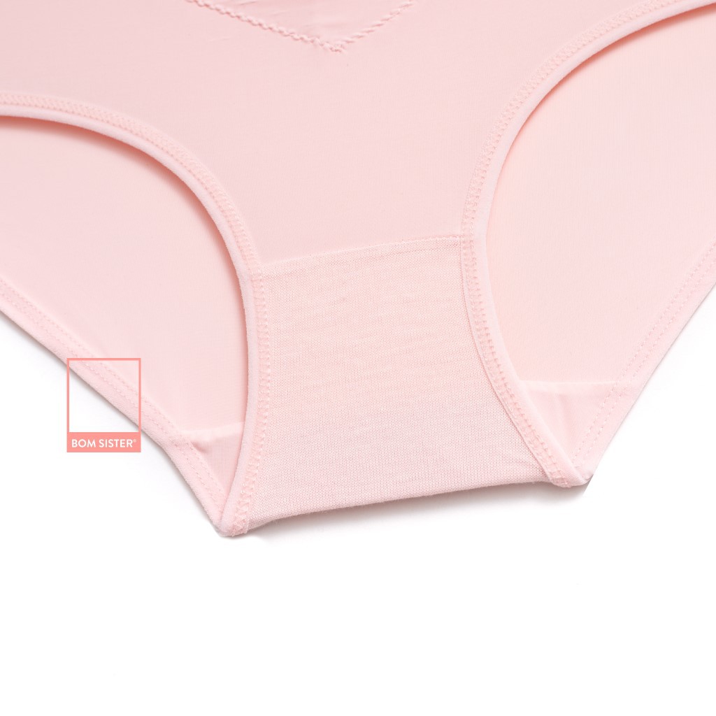 [Mã FAMALLT5 giảm 15% đơn 150k] Quần lót thun lạnh phối ren màu trơn BOM SISTER Q0303 | BigBuy360 - bigbuy360.vn
