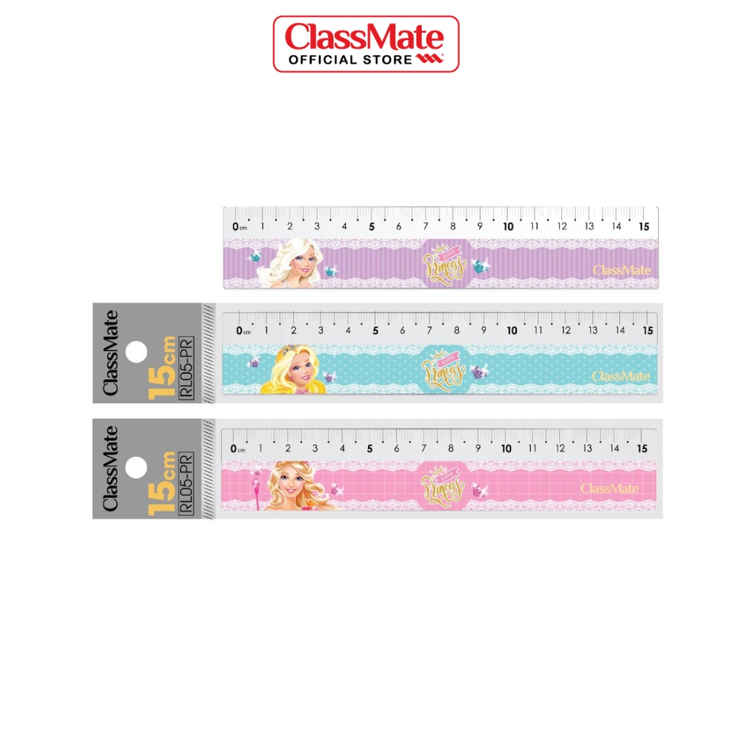 Thước Kẻ Thẳng Hải Hà CLASSMATE Hình Công Chúa Dễ Thương 15cm RL05-PR