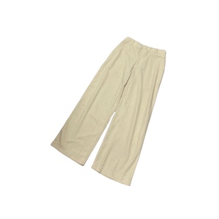 Quần suông lưng thun vải linen