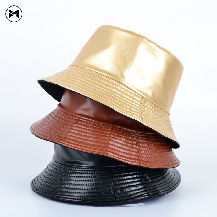 Mũ Tai Bèo Da PU Hai Mặt Phong Cách Đường Phố Hàn Quốc