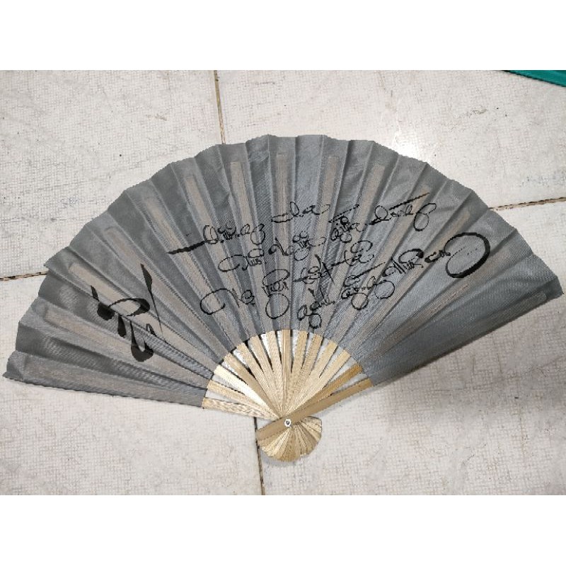 quạt vải thư pháp size  3 30cn