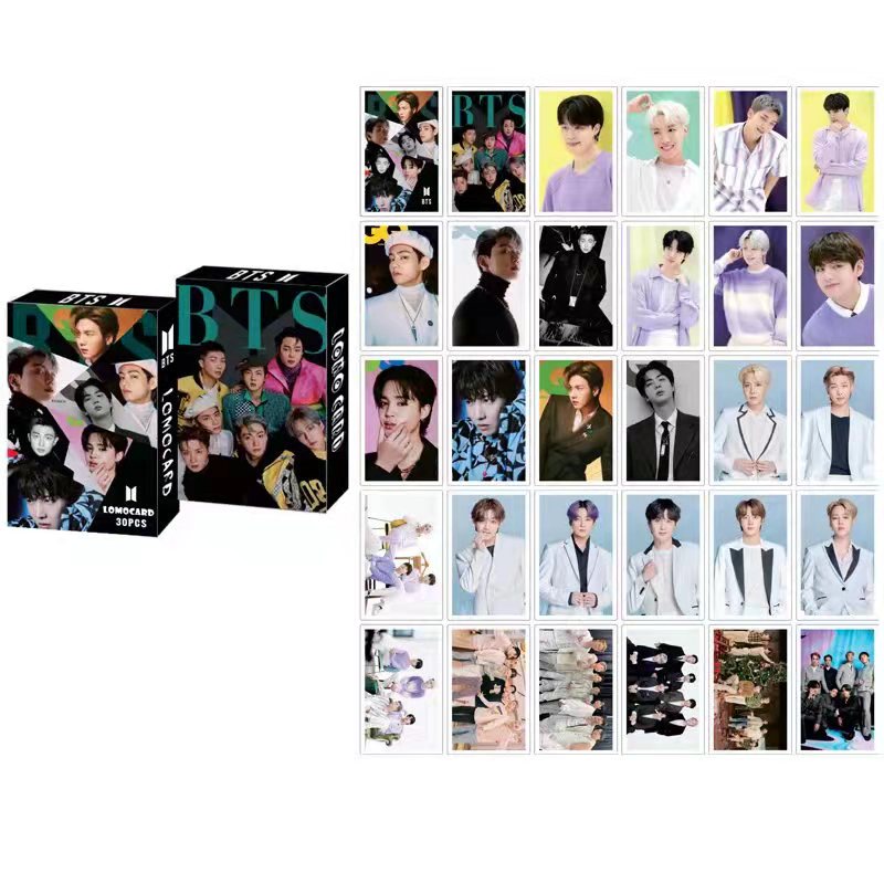 KPOP BTS 2022 GQ VOGUE Photocard V JIMIN JUNGKOOK Lomo Card