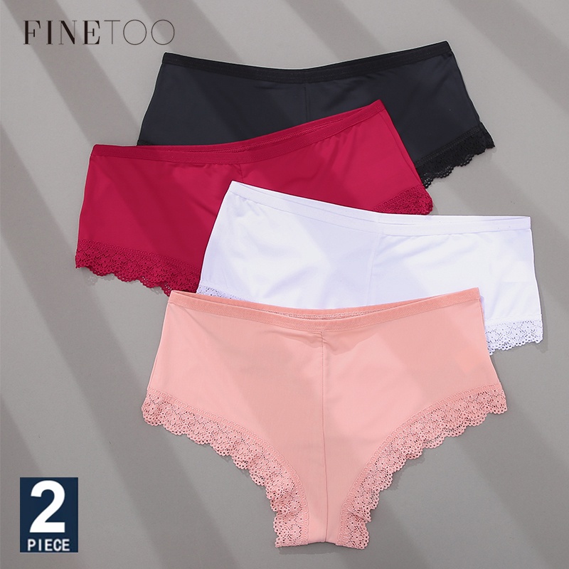 Set 2 quần lót TAKETALK không lộ đường may màu trơn size M-XXL thời trang dành cho nữ