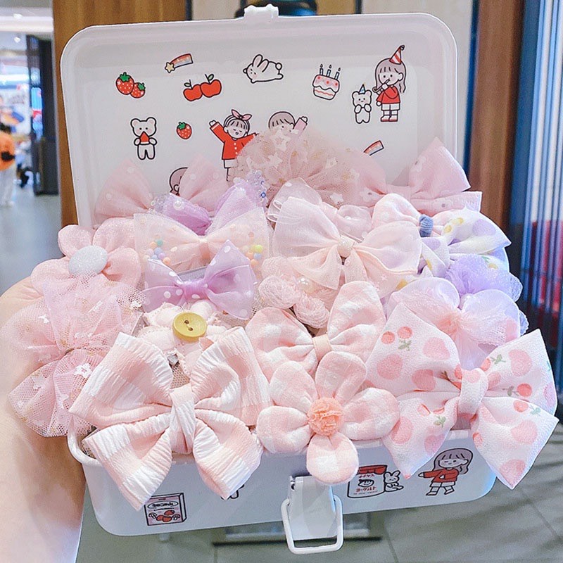 [TP.HCM] Set kẹp tóc 8-24 chi tiết cực kỳ dễ thương cho bé gái