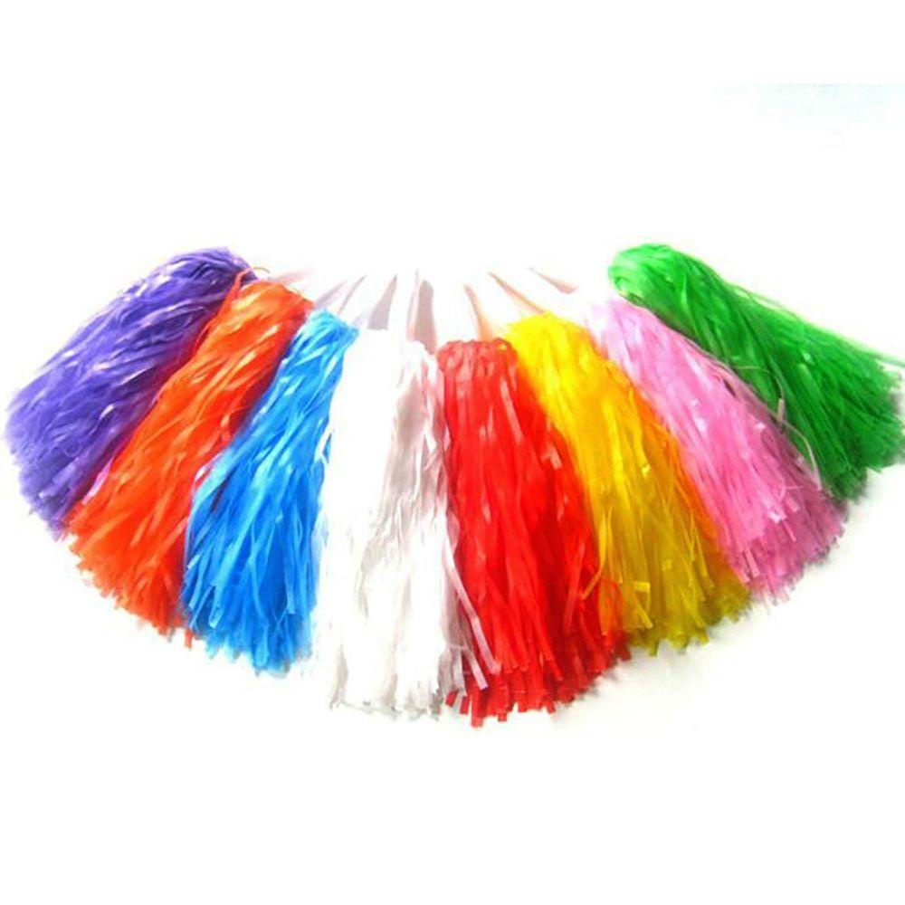 1 Cặp Bóng Pompom Cổ Vũ Hai Lỗ Có Tay Cầm Dùng Trang Trí Tiệc