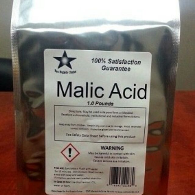 Acid malic làn da trắng sáng 10g