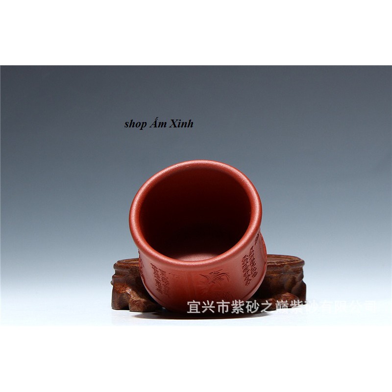 Chén Tử Sa Nghi Hưng Tùng Cúc Trúc Mai 90 ml (Thanh Thủy Nê)