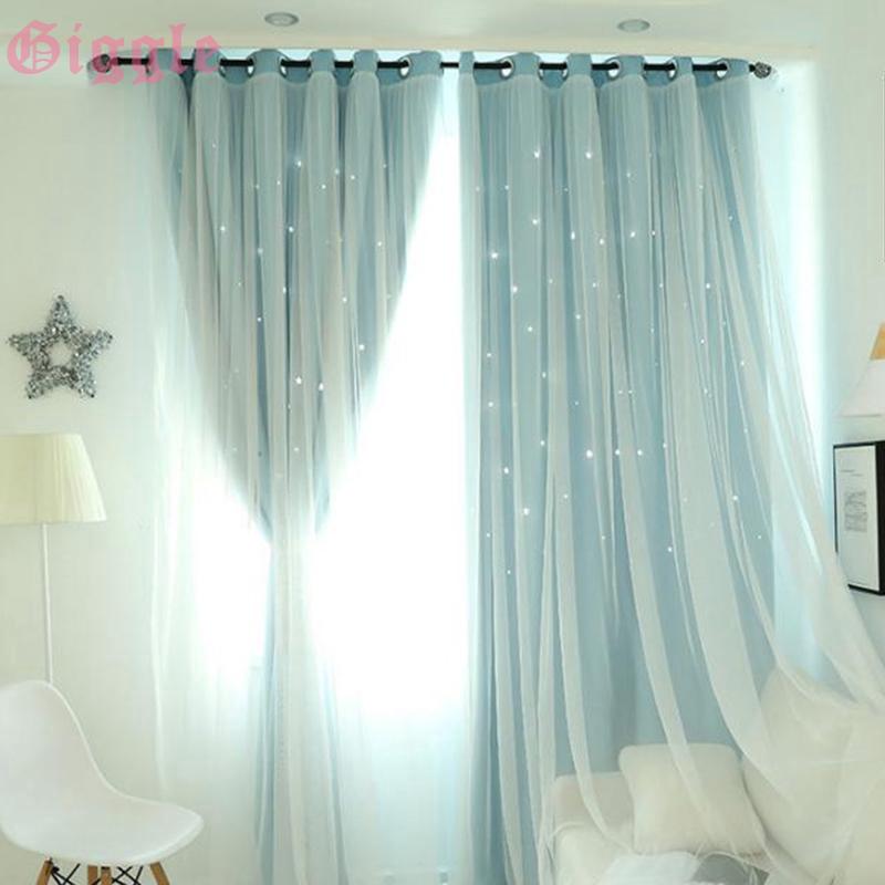 Rèm 2 lớp họa tiết lấp lánh