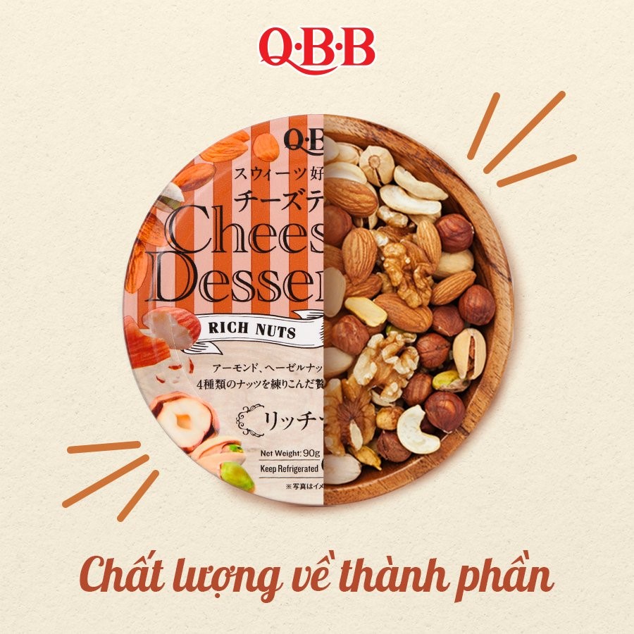 Phomai Tách Muối QBB Nhật Bản 90G Hoa Quả Trái Cây Xay Nhuyễn Không Đường Cho Bé Ăn Dặm Bổ Sung Canxi Đạm