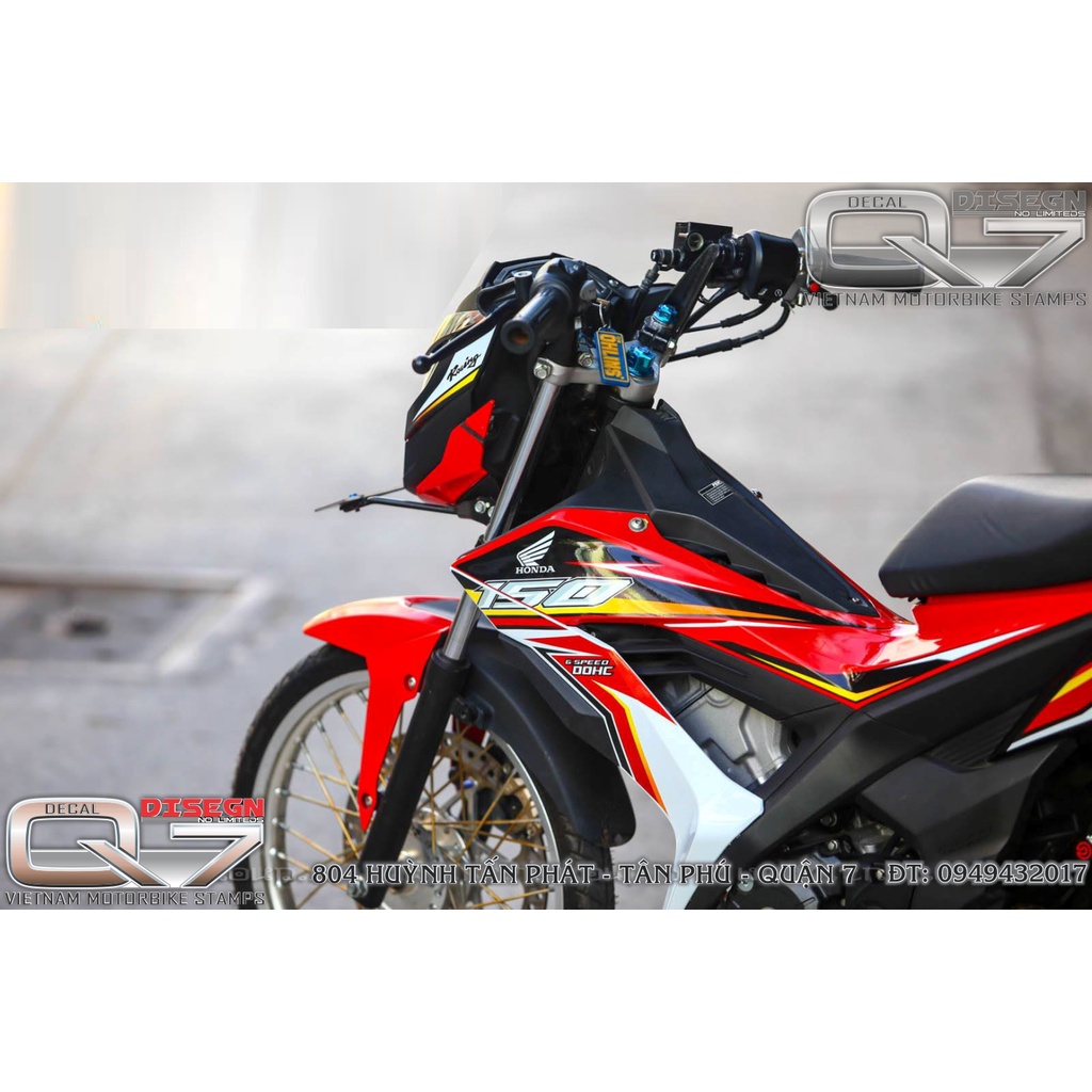 Tem Rời SONIC 150 Trắng Đỏ - decalq7