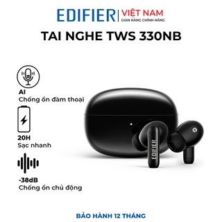 Tai nghe bluetooth 5.0 edifier tws 330nb - chống ồn chủ động anc khử ồn đàm thoại ai pin 24 giờ - hàng chính hãng