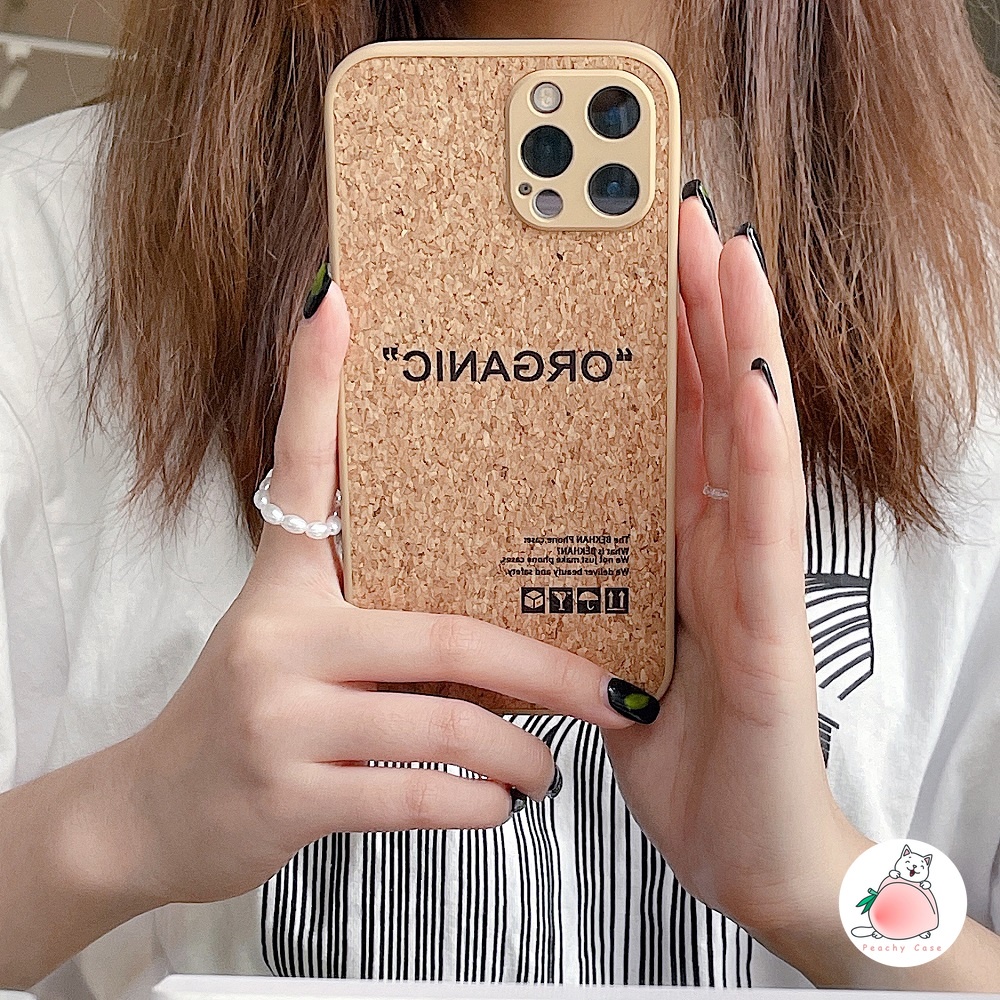 Ốp điện thoại TPU mềm họa tiết gỗ phong cách Nhật Bản thích hợp cho iPhone 11 12 Pro Max Xr Xs Max 7 8Plus