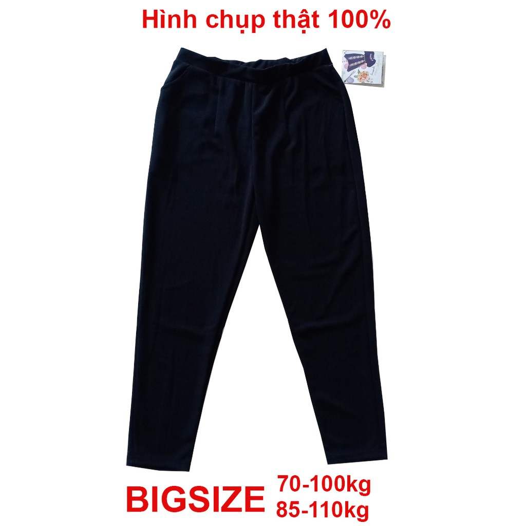 quần baggy bigsize form quần tây siêu co giãn 40-100kg