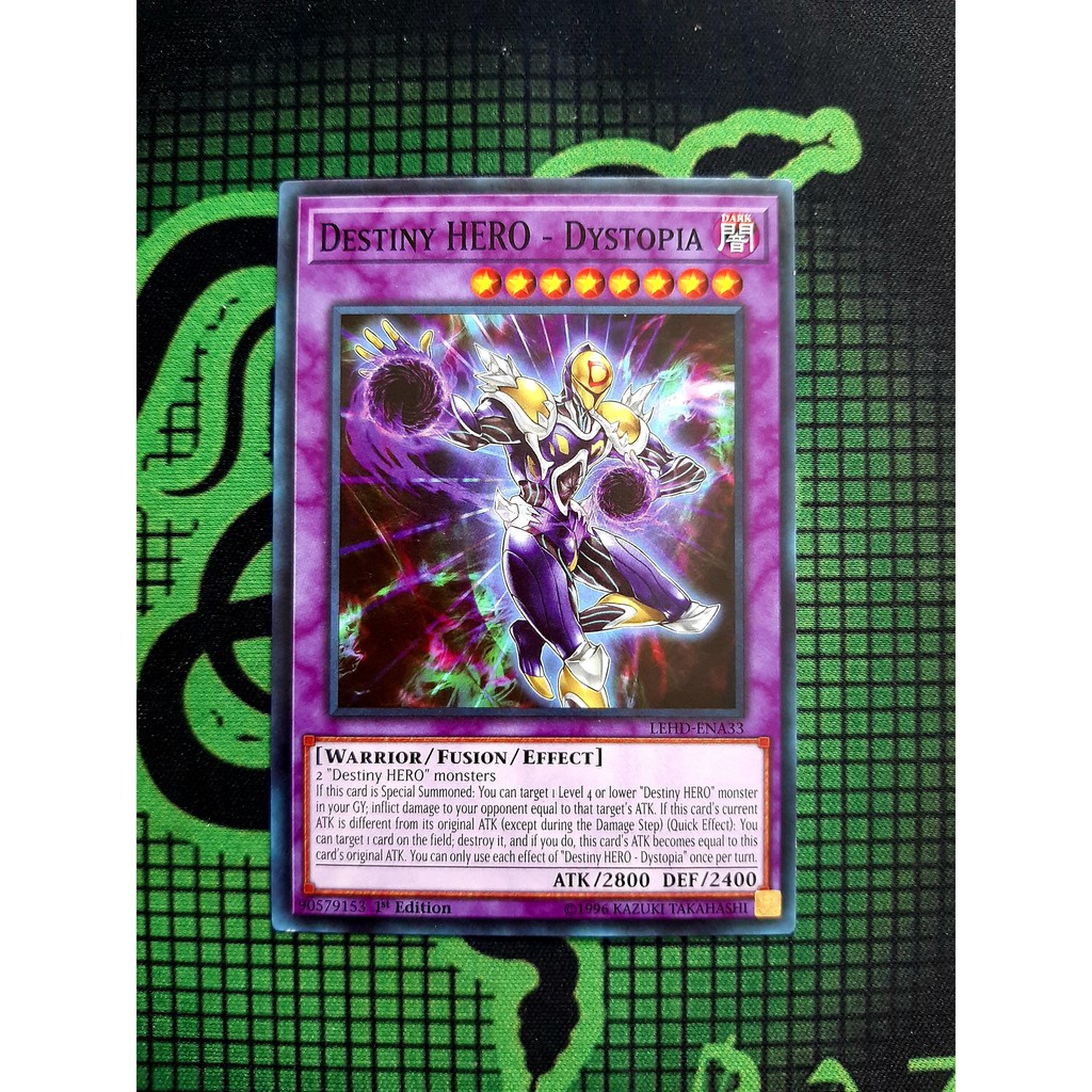Thẻ Bài Mint90 Yugioh Monster Destiny HERO - Dystopia - LEHD-ENA33 - Common