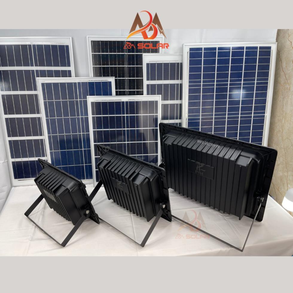 [140W] Đèn Năng Lượng Mặt Trời Nhôm Đúc Nguyên Khối, Có Báo % Pin Công xuất 700w 350w 140w 100w, ip 67 chống nước JD-ABM