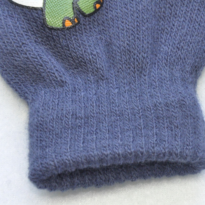 Găng tay dệt kim hoạ tiết khủng long dễ thương cho bé 1-5 tuổi