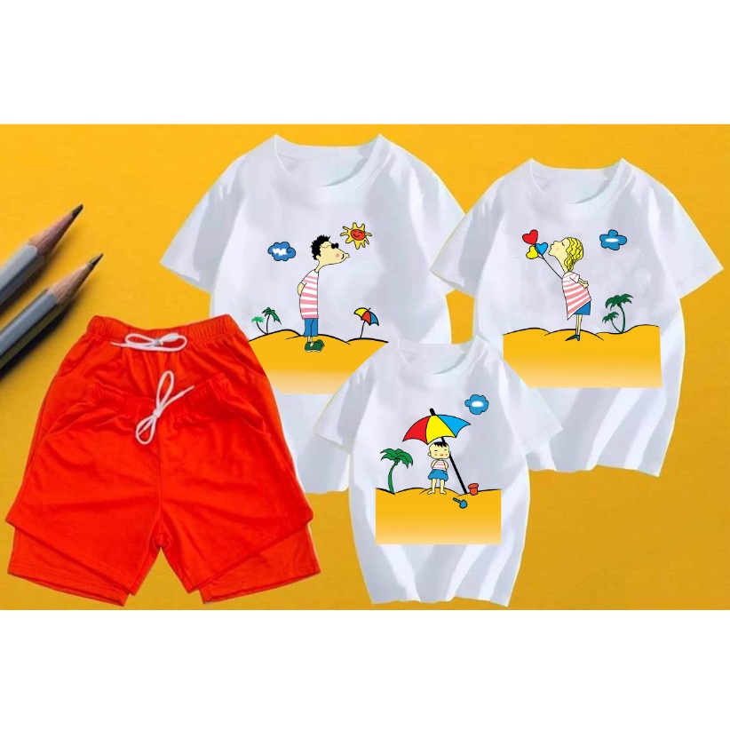 Bộ gia đình ngắm biển summer yêu thương