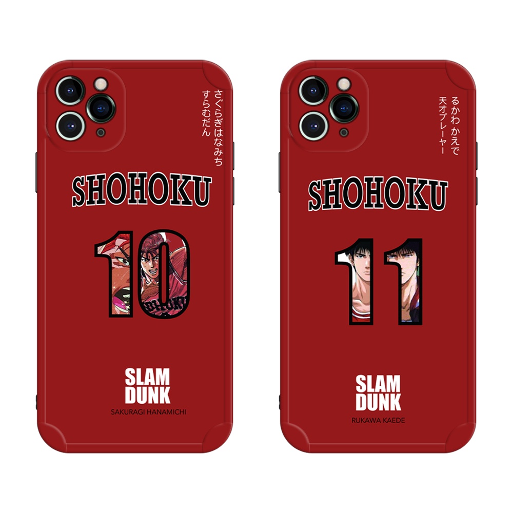 Ốp điện thoại mềm họa tiết hoạt hình Slam Dunk cho iPhone7/8/se2 7plus/8plus iPhonex/xs iPhonexsmax 11 iPhone11pro iPhone11promax 12 iPhone12promax 13promax