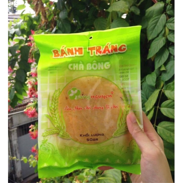 Bánh Tráng Trộn Chà Bông Sáng Nguyên - Món Ăn Vặt Ngon Nhất Trong Tất Cả Các Loại Bánh Tráng Muối Size 50gram