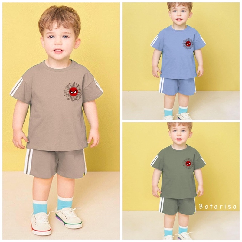 [10-25kg]Bộ cộc tay Botarisa cho bé trai , bé gái mùa hè cao cấp thoáng mát từ 10-23kg
