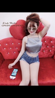 Áo phi lụa cột nơ eo hàng shop xả