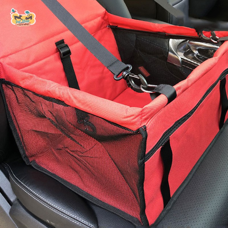 Túi giữ thú cưng để ghế ngồi xe hơi có thể gập lại dây đai an toàn có thể điều chỉnh kích thước