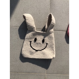 Túi smile (đặt làm theo yêu cầu) đan móc bằng len