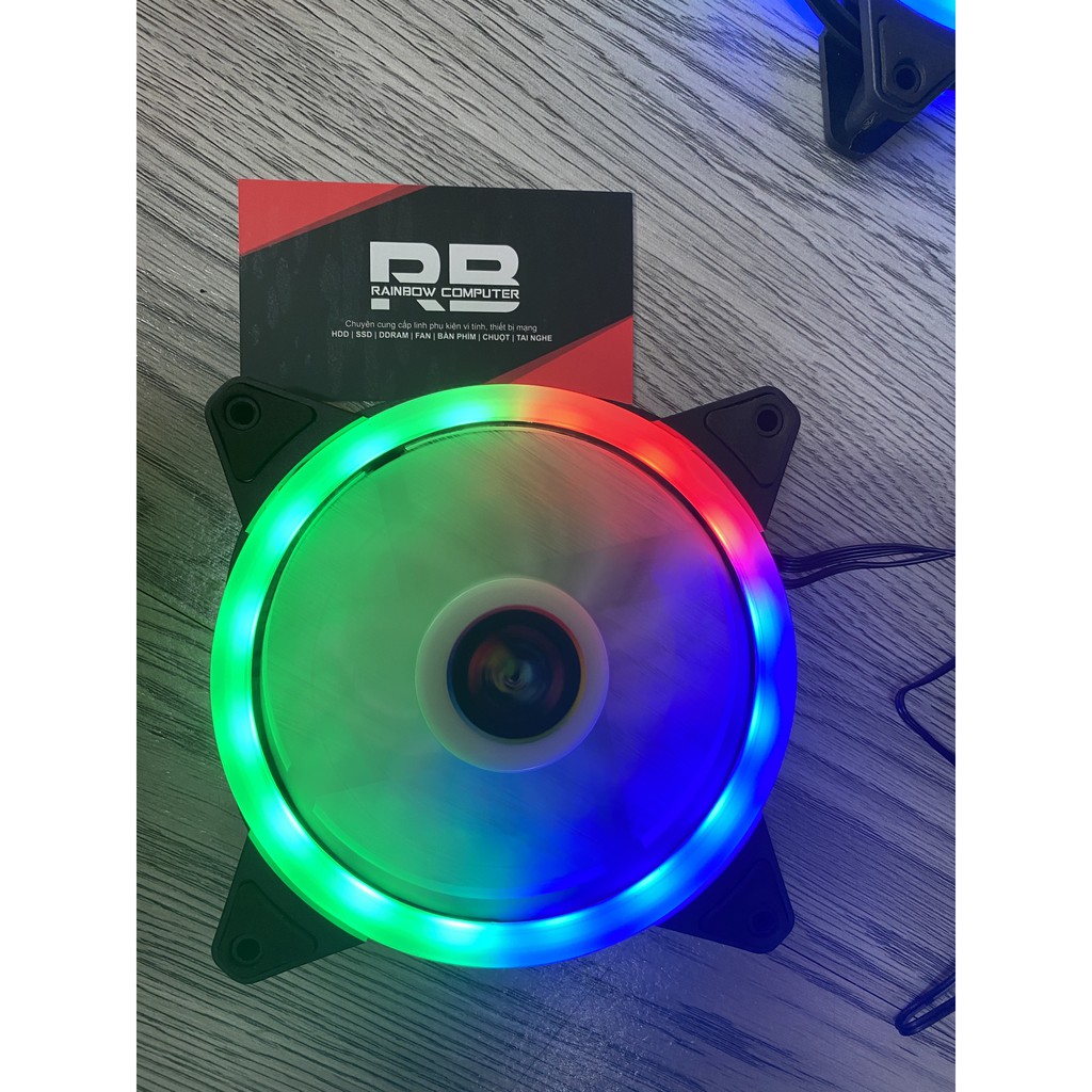 Bộ  5 Fan led RGB + hub