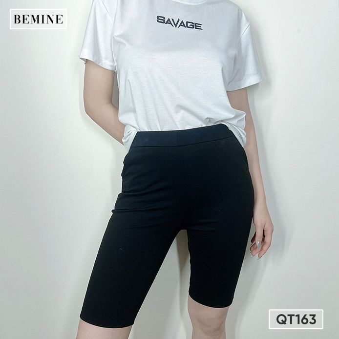 Quần legging lửng nâng mông BEMINE QT163DEN