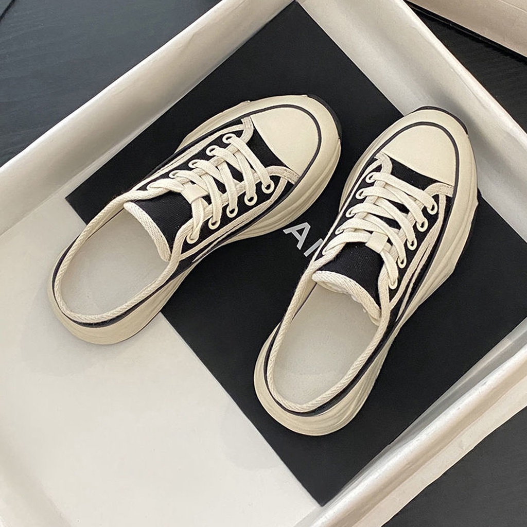 Giày Thể Thao canvas Đế Dày Thời Trang Nữ Tính