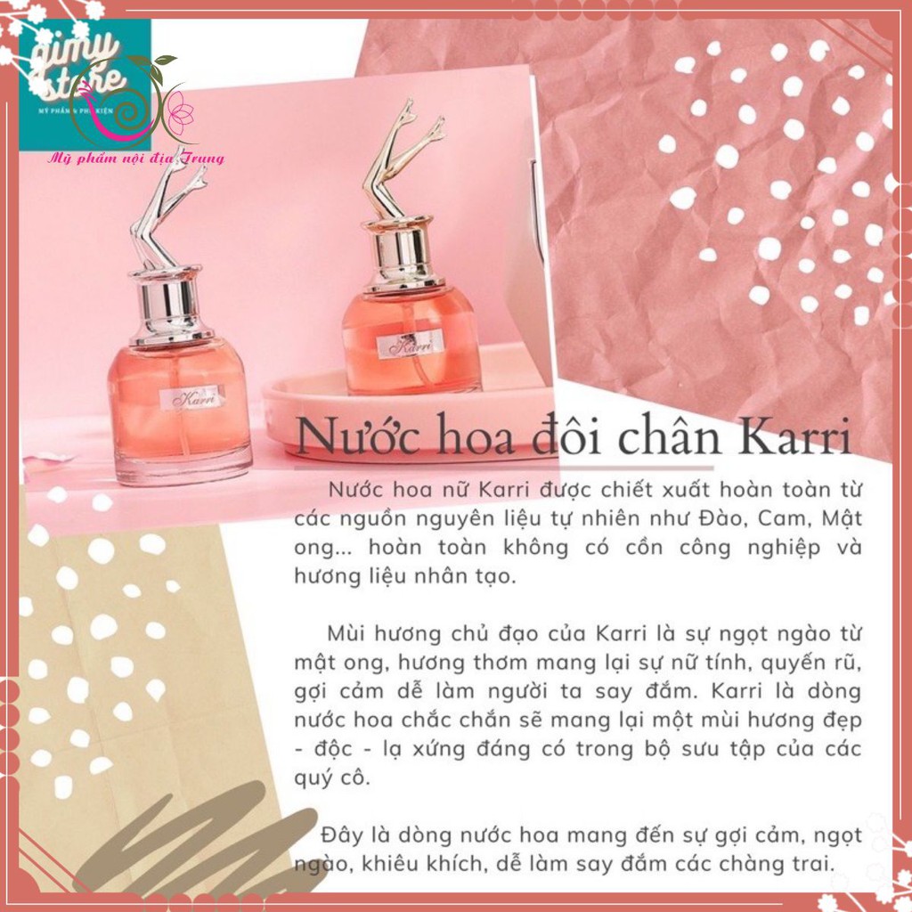 Nước hoa chân dài karrri 30ml thơm lâu quyến rũ | Thế Giới Skin Care