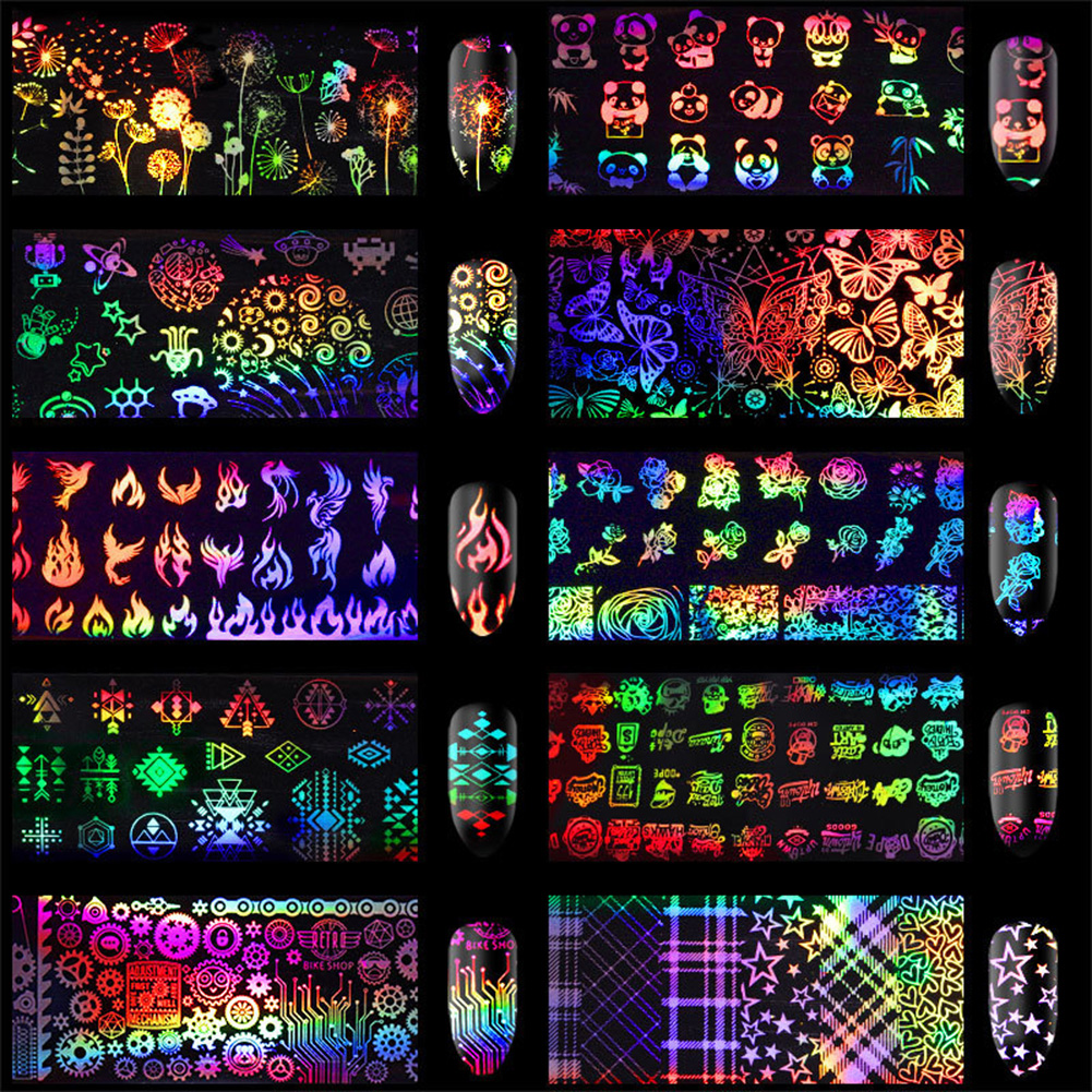 [Hàng mới về] Cuộn Miếng Dán Móng Tay Họa Tiết Bầu Trời Đầy Sao Cho Dịp Lễ Halloween