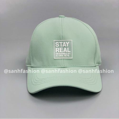 Mũ lưỡi trai thêu tem STAY REAL Nón kết chất kaki cao cấp thời trang form unisex nam nữ K65