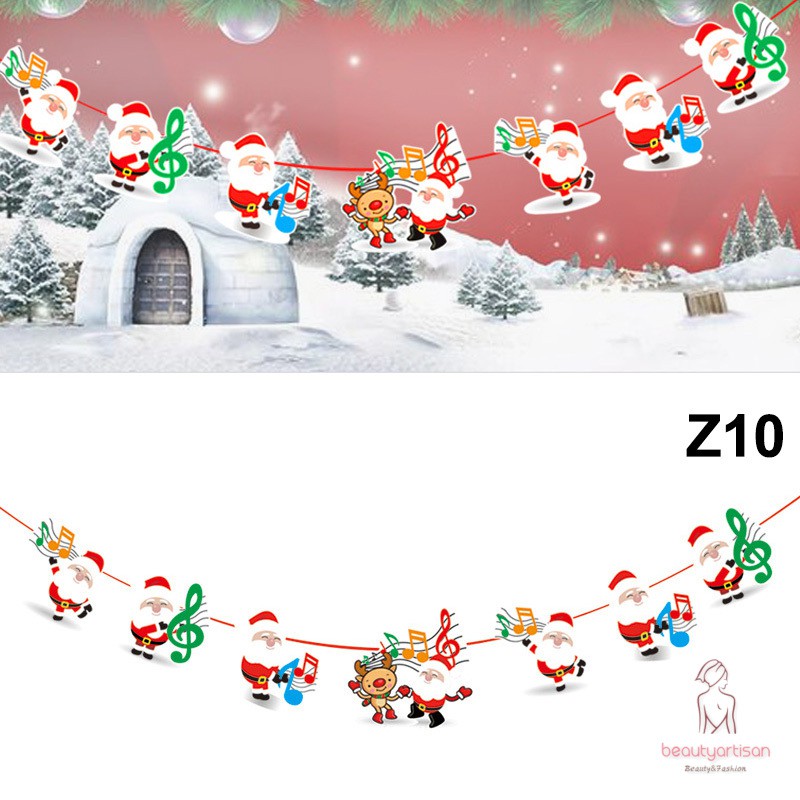 Dây Treo Trang Trí Giáng Sinh Hình Ông Già Noel / Người Tuyết / Nai Sừng Tấm