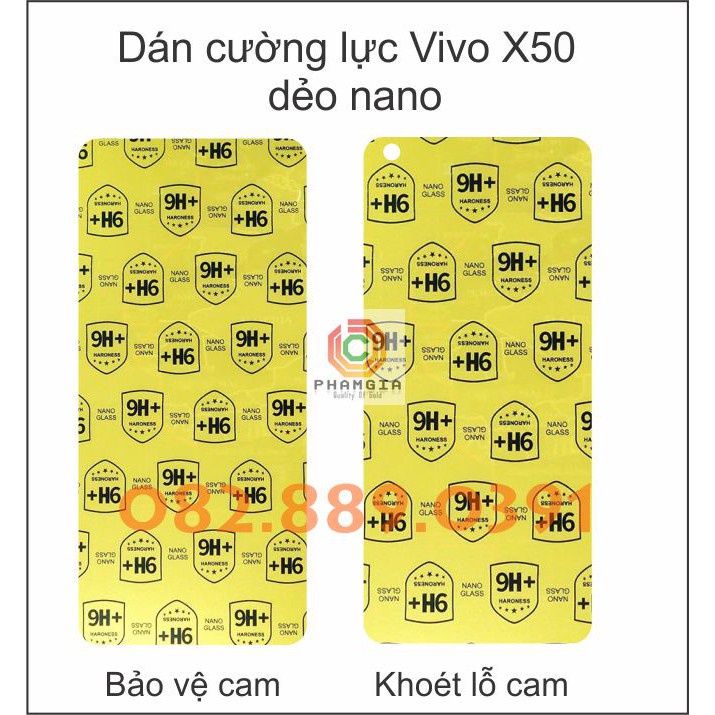 Dán cường lực dẻo nano dành cho Vivo X50