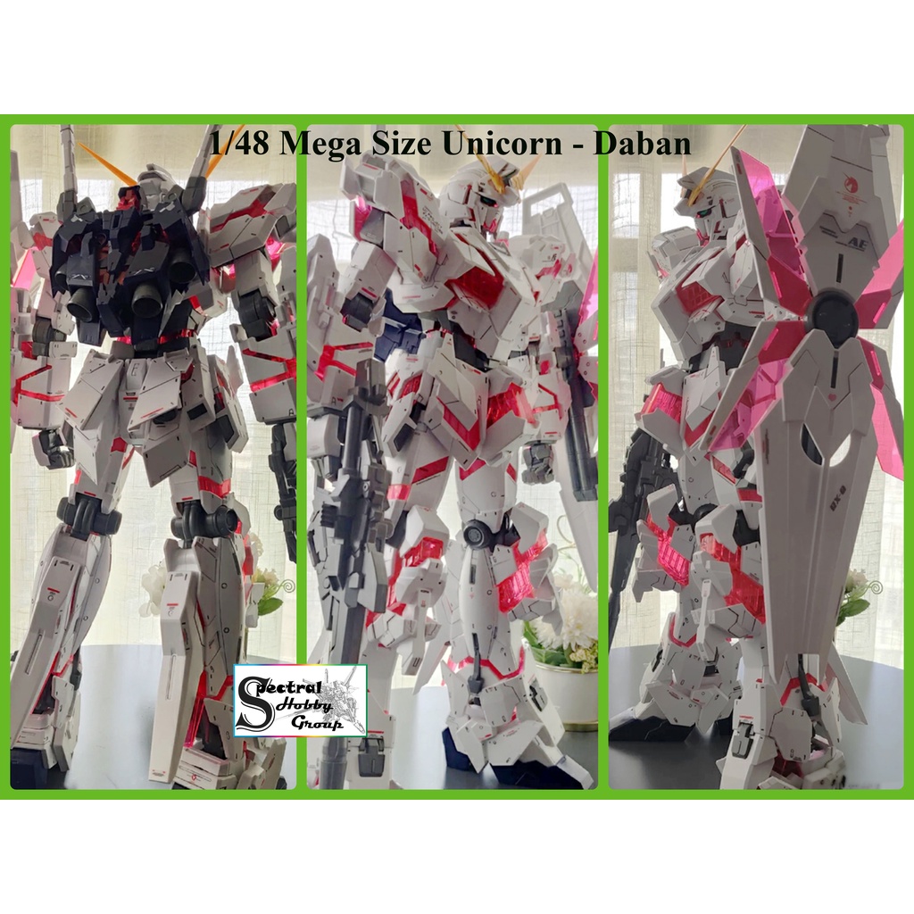 Mô hình lắp ráp 1/48 Mega size Unicorn gundam MEGASIZE 53.5cm - Daban